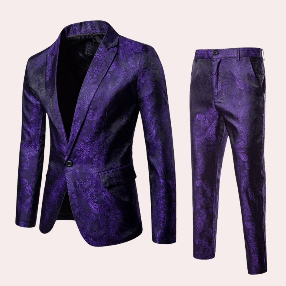 Vincente Luxe Herenpak – Een Statement van Stijl en Verfijning