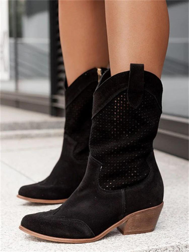 Josi Cowboylaarzen Dames | Perforaties & Puntneus