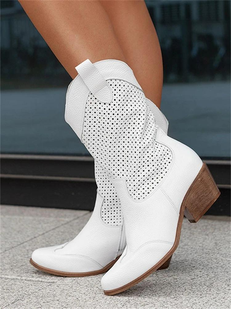 Josi Cowboylaarzen Dames | Perforaties & Puntneus