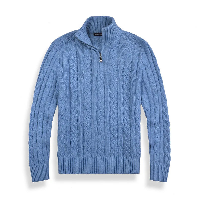 Enzo Trui Heren | Half Zip & Kabelpatroon