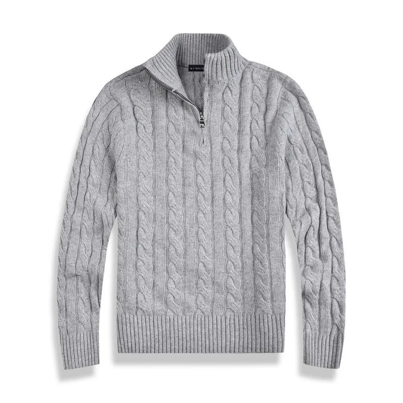 Enzo Trui Heren | Half Zip & Kabelpatroon
