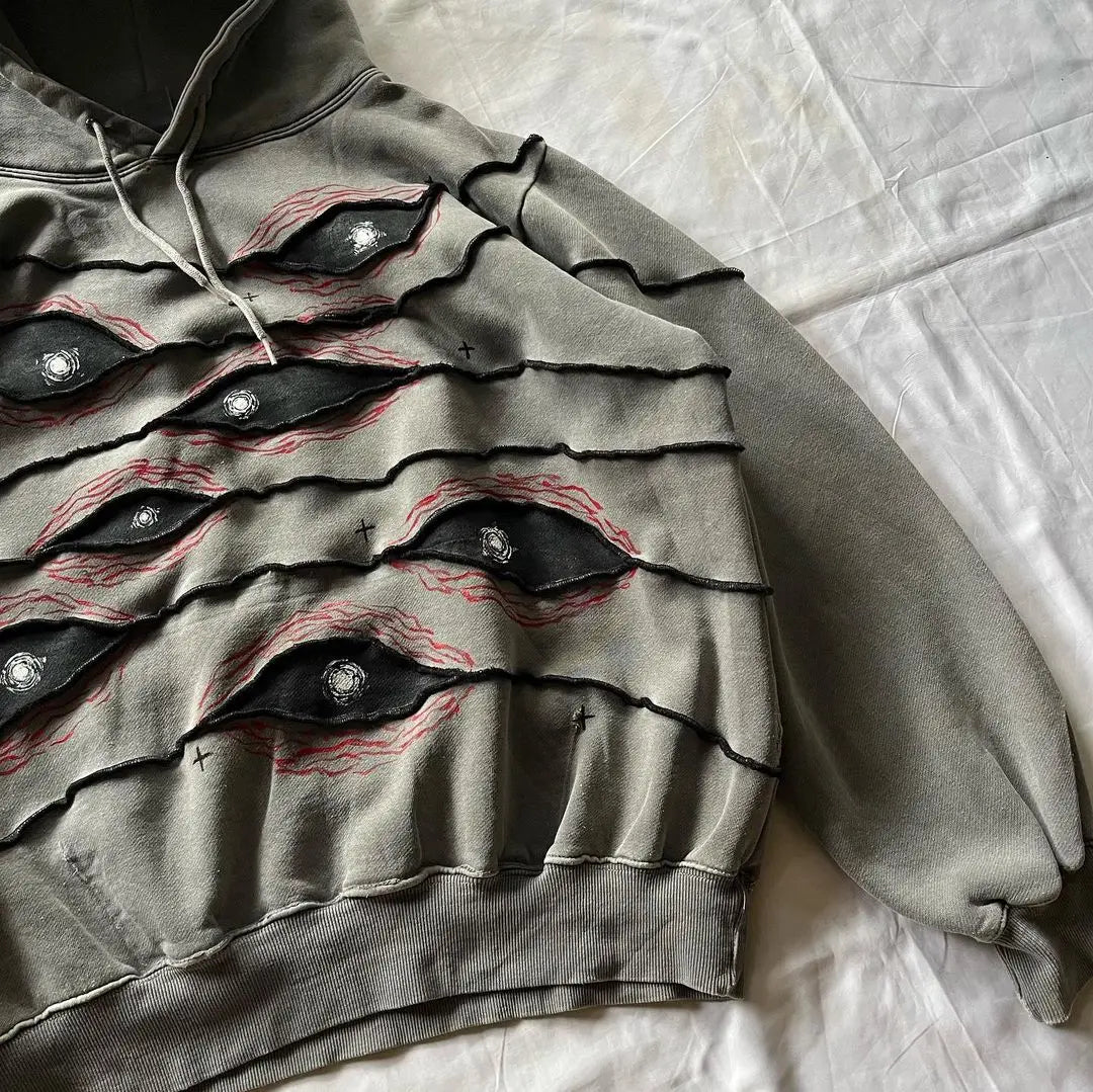 Hoodie Heren | Streetwear Patchwork Design
