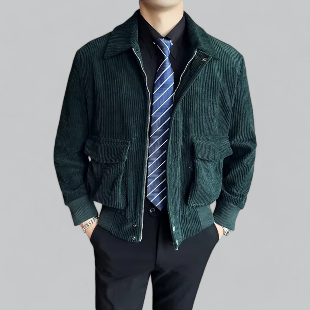Tussenjas Heren | Corduroy & Ritssluiting