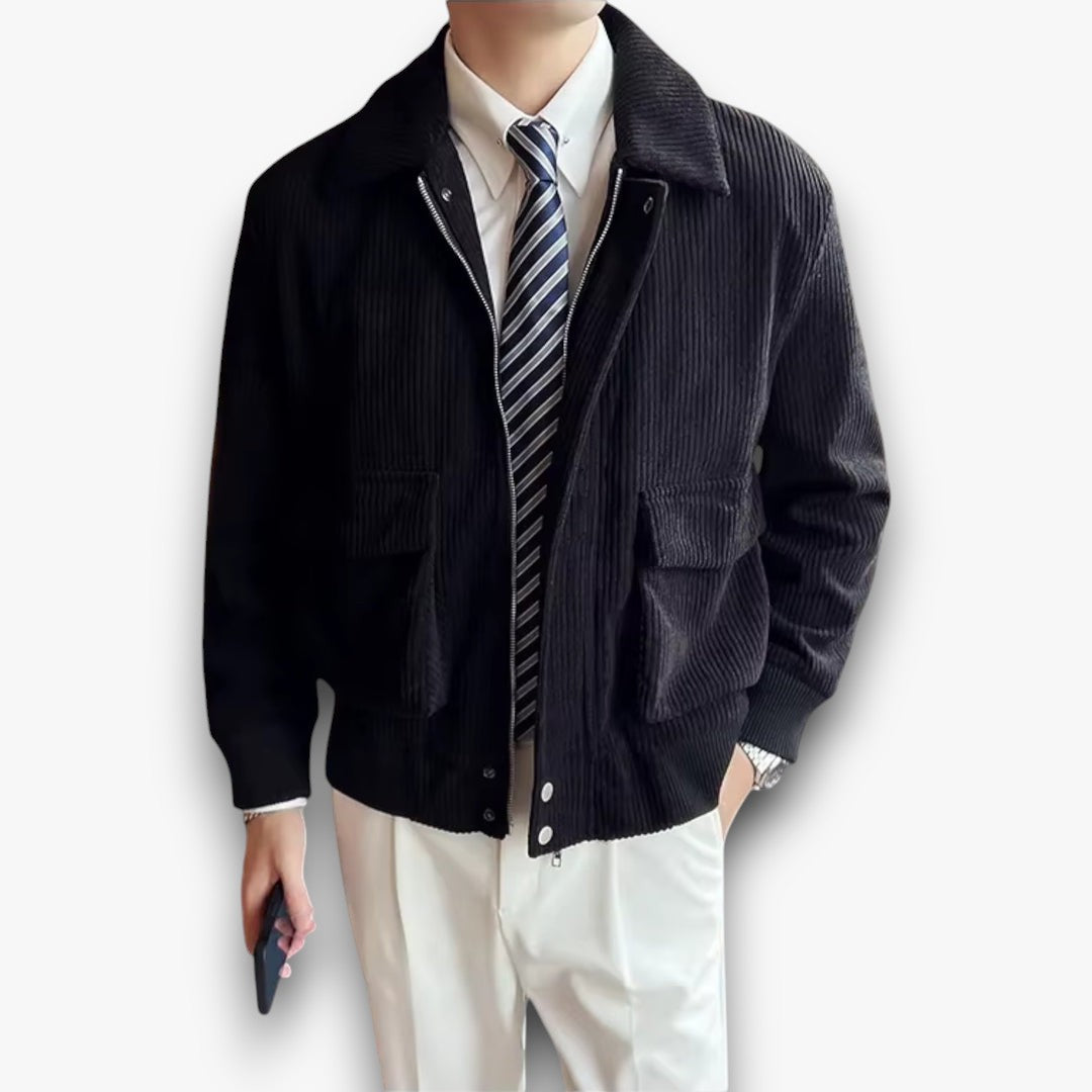 Tussenjas Heren | Corduroy & Ritssluiting
