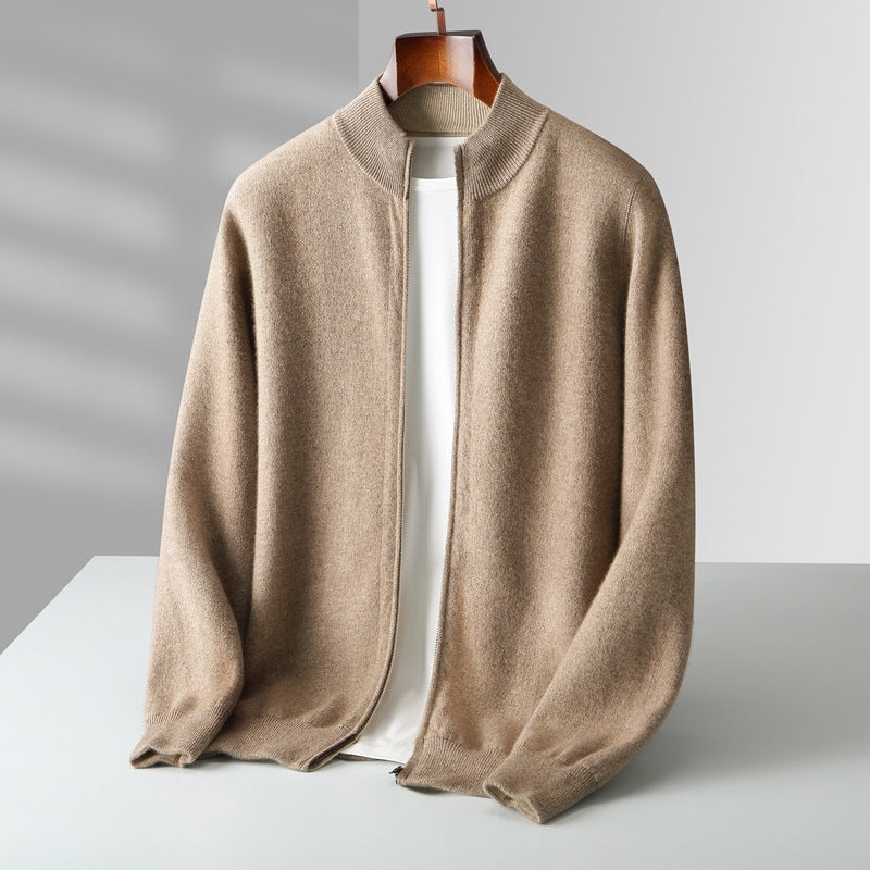 Steve Heren Vest | Gebreid met Rits