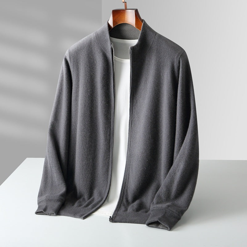 Steve Heren Vest | Gebreid met Rits