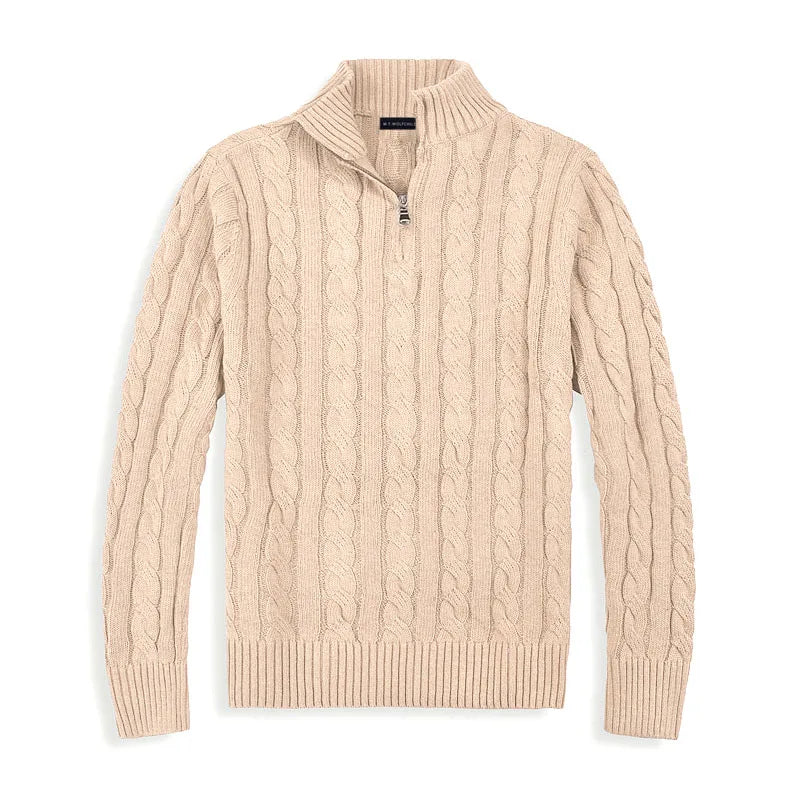 Enzo Trui Heren | Half Zip & Kabelpatroon