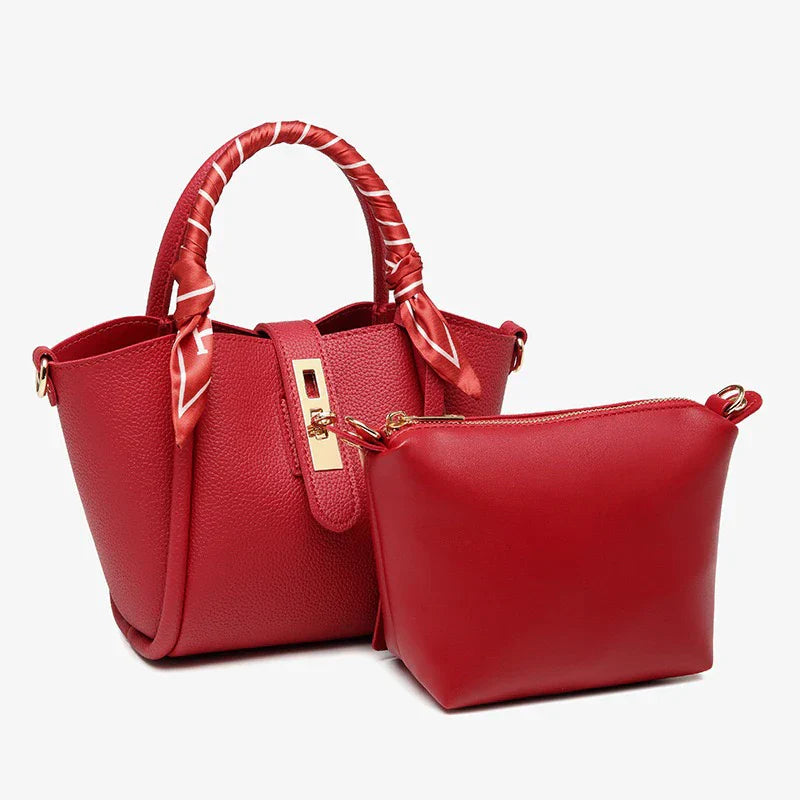 Valentia - Luxe Handtas met Zijde Detail