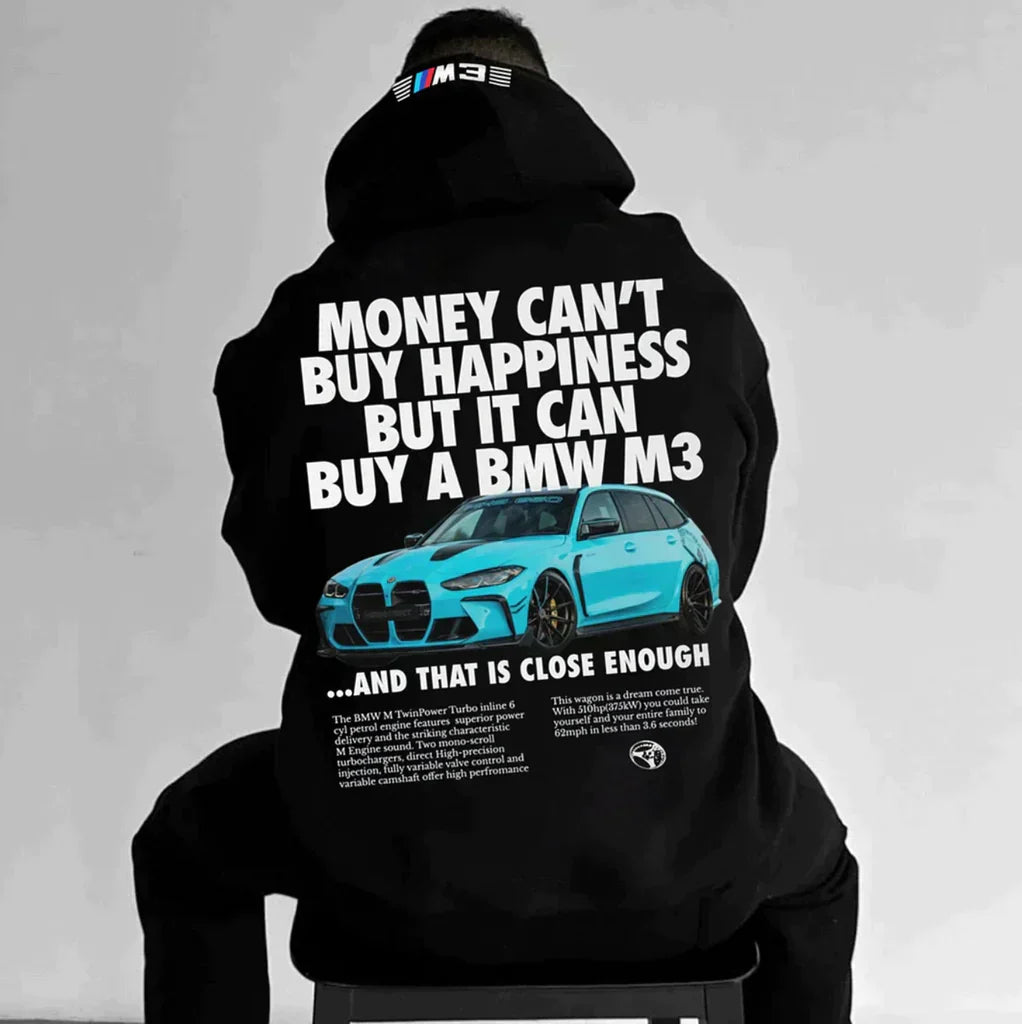 Unisex Hoodie met Porsche Print | Oversized Fit