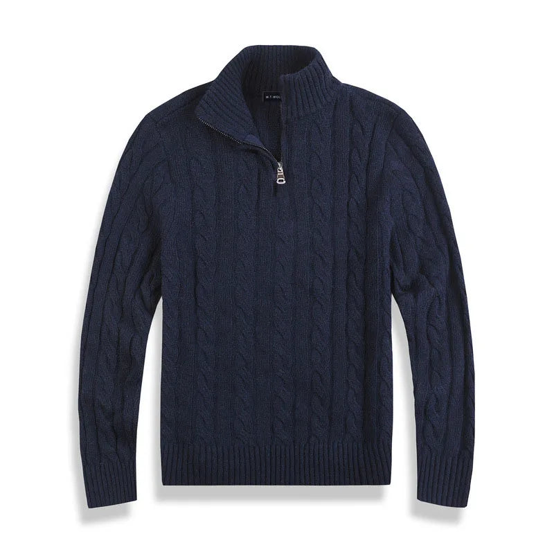 Enzo Trui Heren | Half Zip & Kabelpatroon