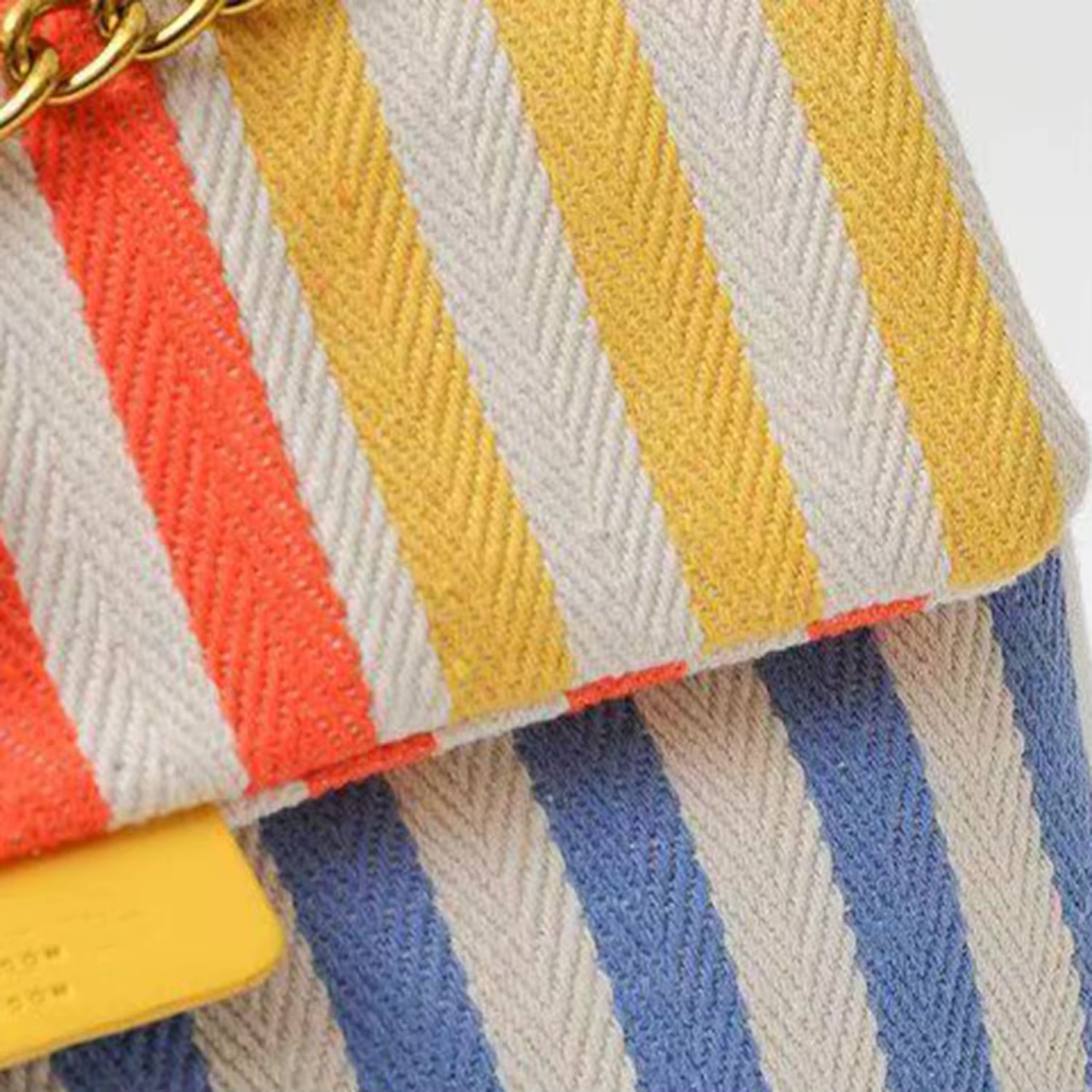 Schoudertas Dames | Gestreept & Ketting