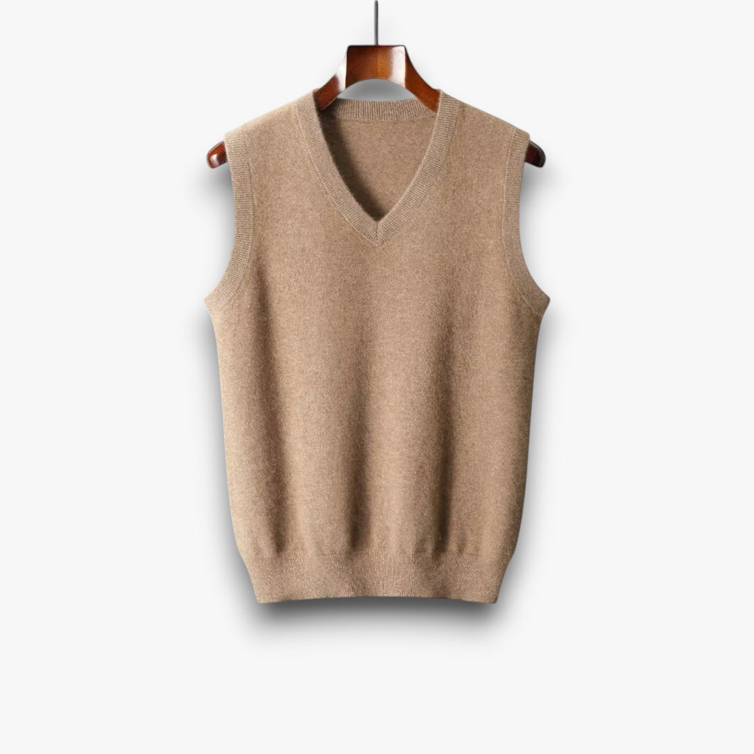Elric - Luxe Kasjmier Mouwloos Vest voor Heren