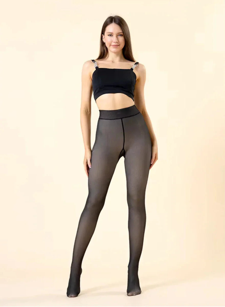 SlimFit Fleece Gevoerde Panty