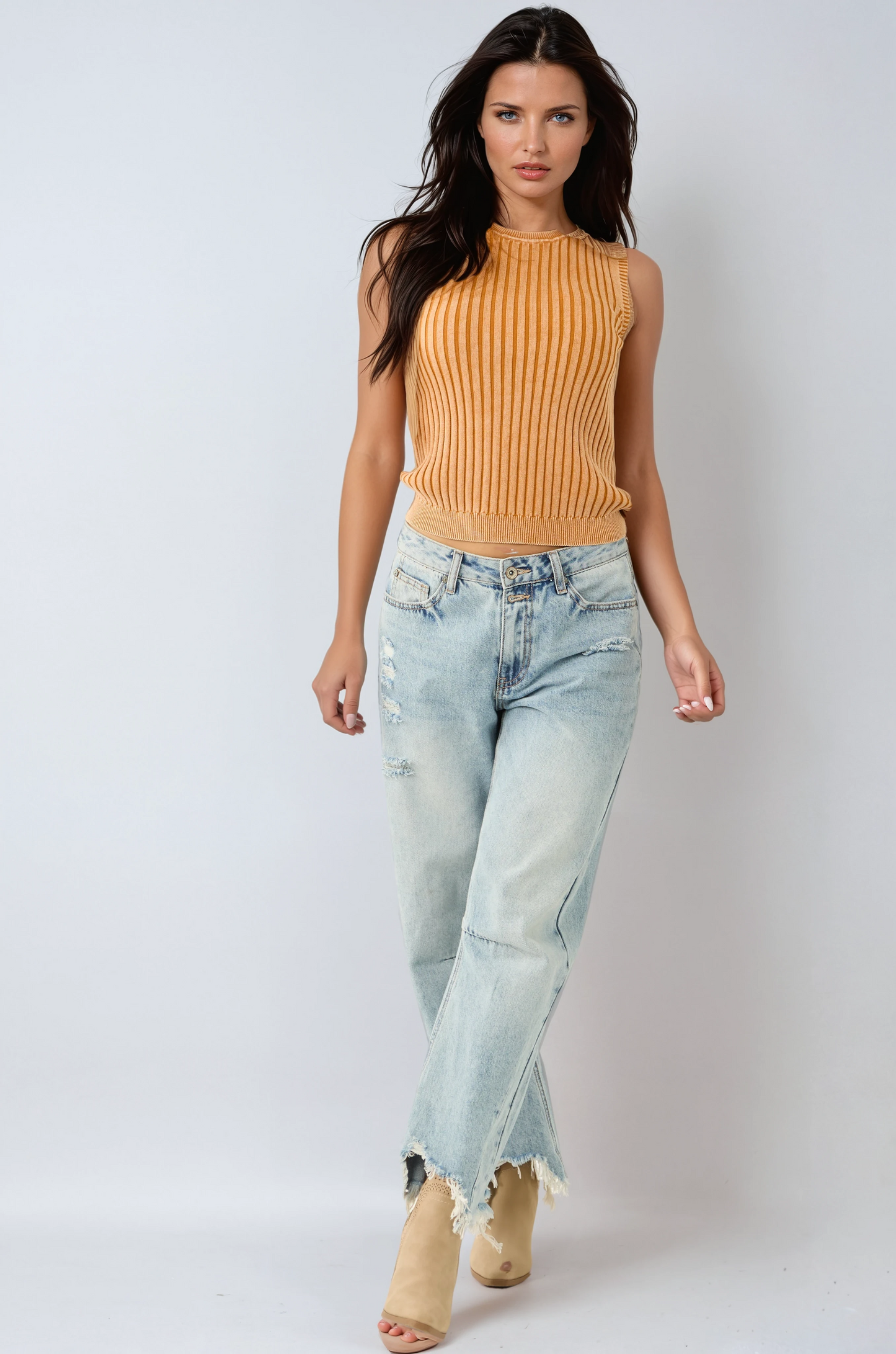 Liora Jeans Dames | Light Washed & Wide Leg
