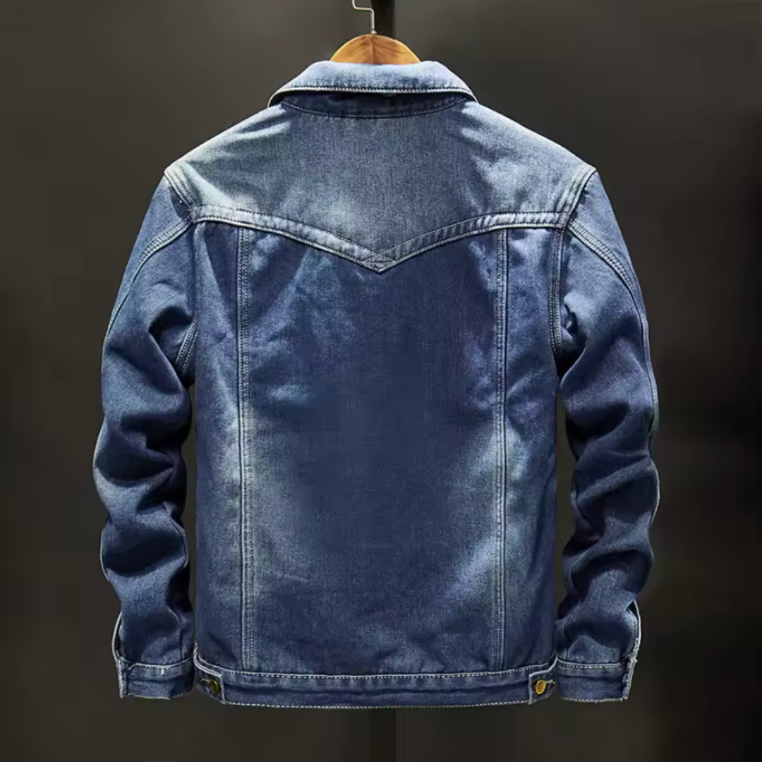 Spike - Spijkerjas Heren | Sherpa Voering & Knoopsluiting