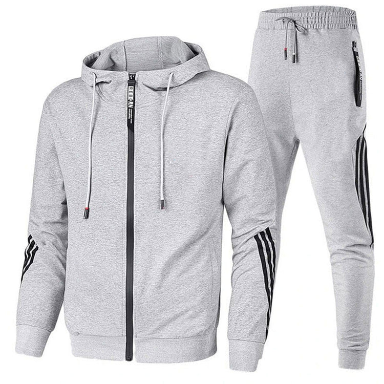 Sportief Trainingspak – Heren Joggingpak met Rits en Comfortabele Pasvorm