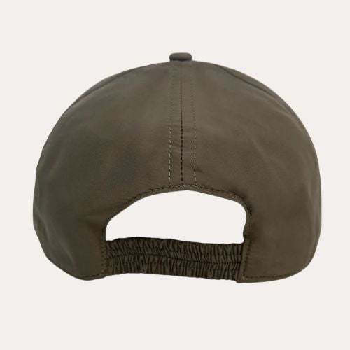 Heren baseball cap olijfgroen, verstelbare sportieve pet met gebogen klep, casual en outdoor accessoire, ademend en lichtgewicht ontwerp.