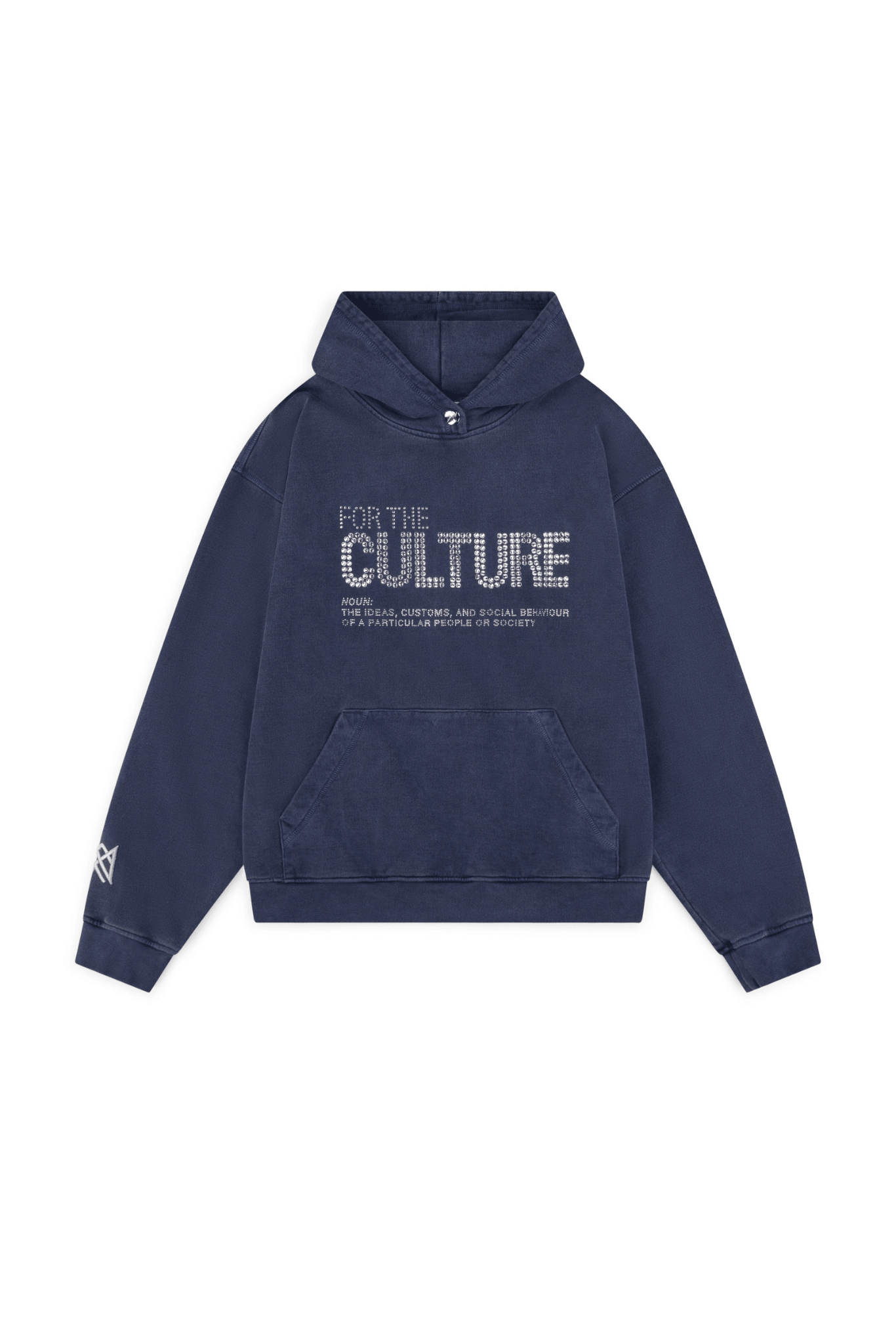 Statement hoodie met "For The Culture" opdruk, casual streetwear, unisex hoodie, comfortabele katoenen hoodie met relaxte pasvorm en kangoeroezak.