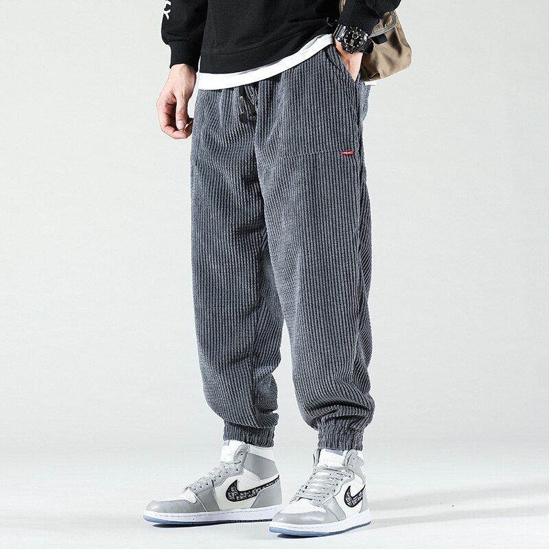 Stijlvolle Corduroy Joggingbroek – Herenbroek met Relaxte Pasvorm