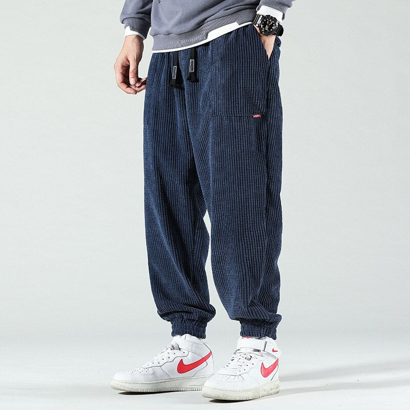 Stijlvolle Corduroy Joggingbroek – Herenbroek met Relaxte Pasvorm