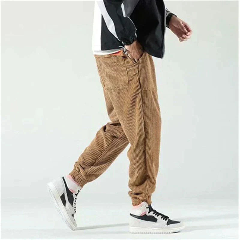 Stijlvolle Corduroy Joggingbroek – Herenbroek met Relaxte Pasvorm