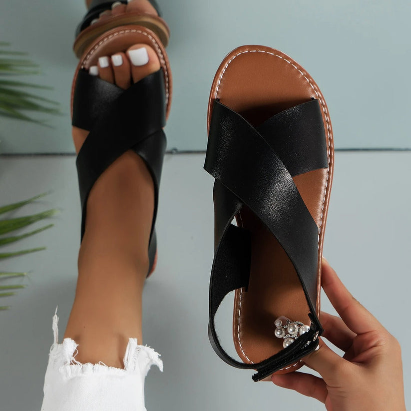 Stijlvolle Leren Sandalen – Comfort & Elegantie