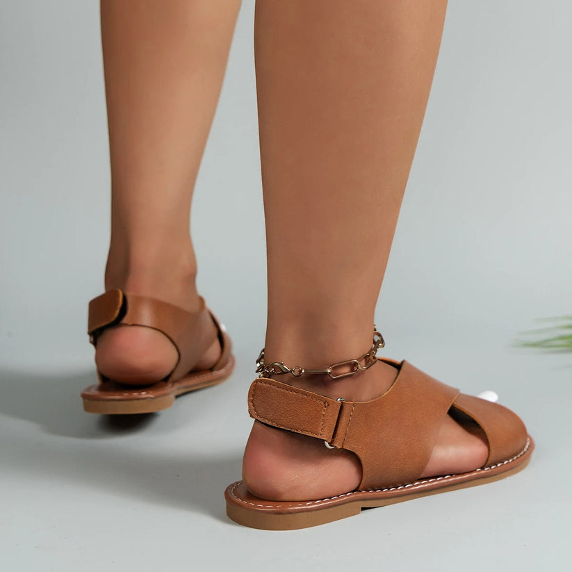 Stijlvolle Leren Sandalen – Comfort & Elegantie