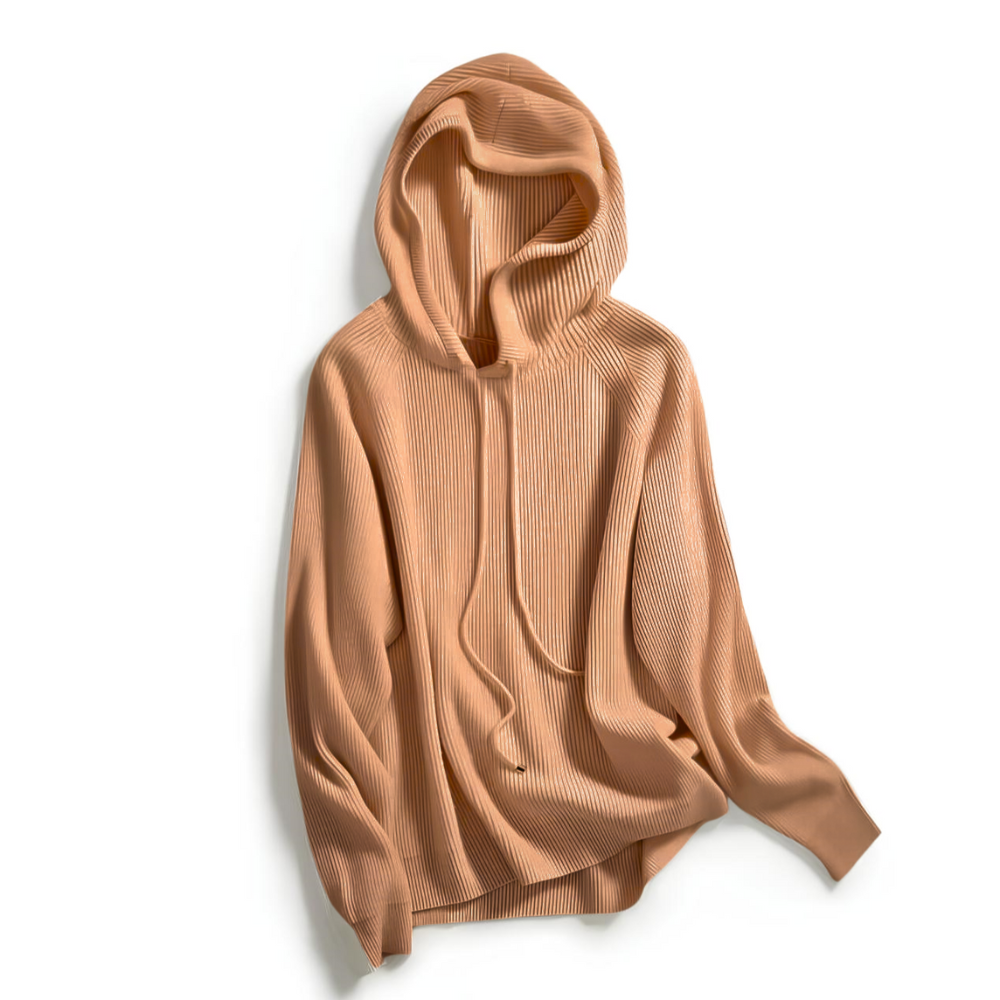 Dames Gebreide Hoodie | Zachte Trui met Capuchon