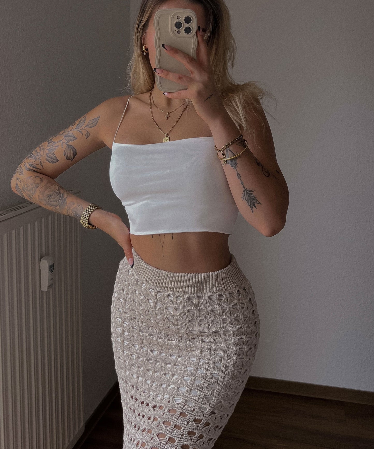 Valentina Dames Witte Top | Met Spaghettibandjes