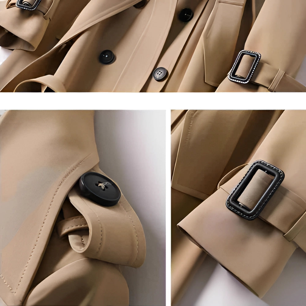 Trenchcoat Dames | Dubbele Knoopsluiting & Riem