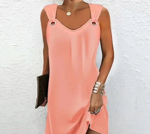 Trendy Zomerjurk met O-ring Detail