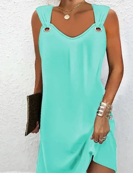 Trendy Zomerjurk met O-ring Detail