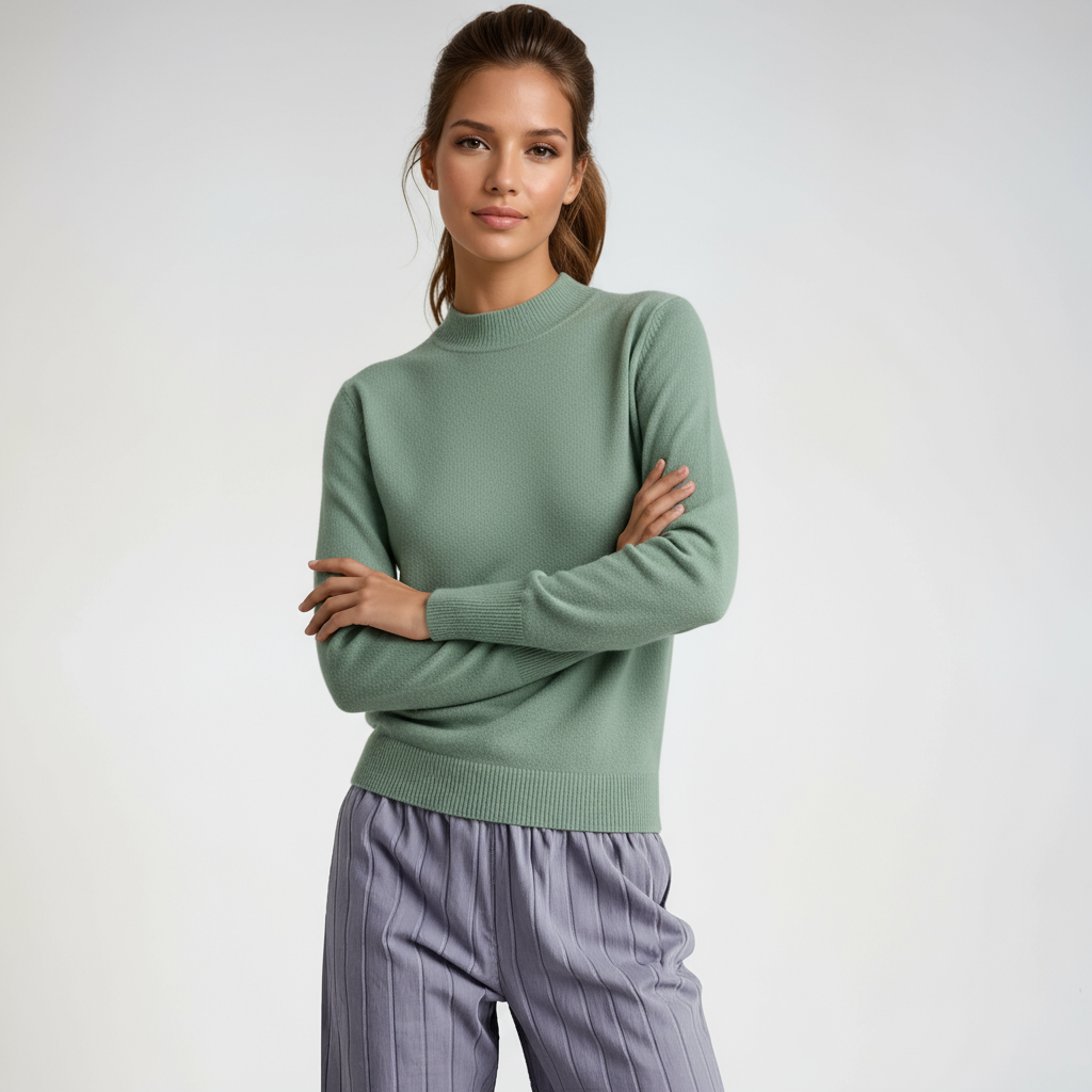 Coraline Trui Dames | Hoge Ronde Hals