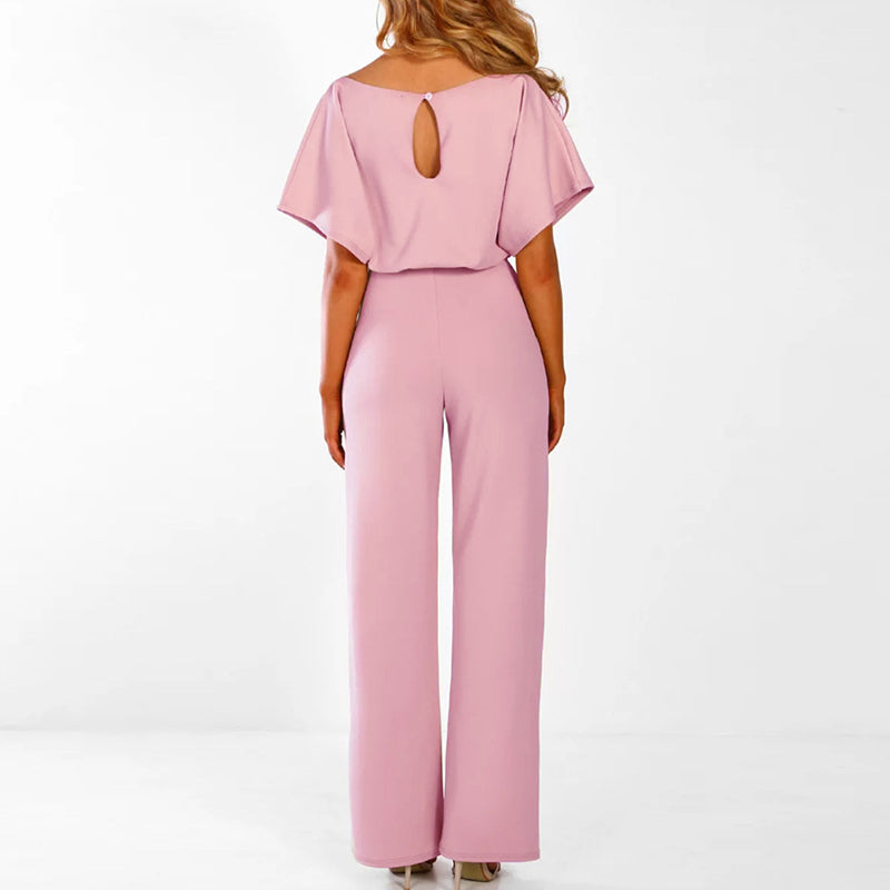 Lacy Jumpsuit Dames | Wide Leg & Strikceintuur