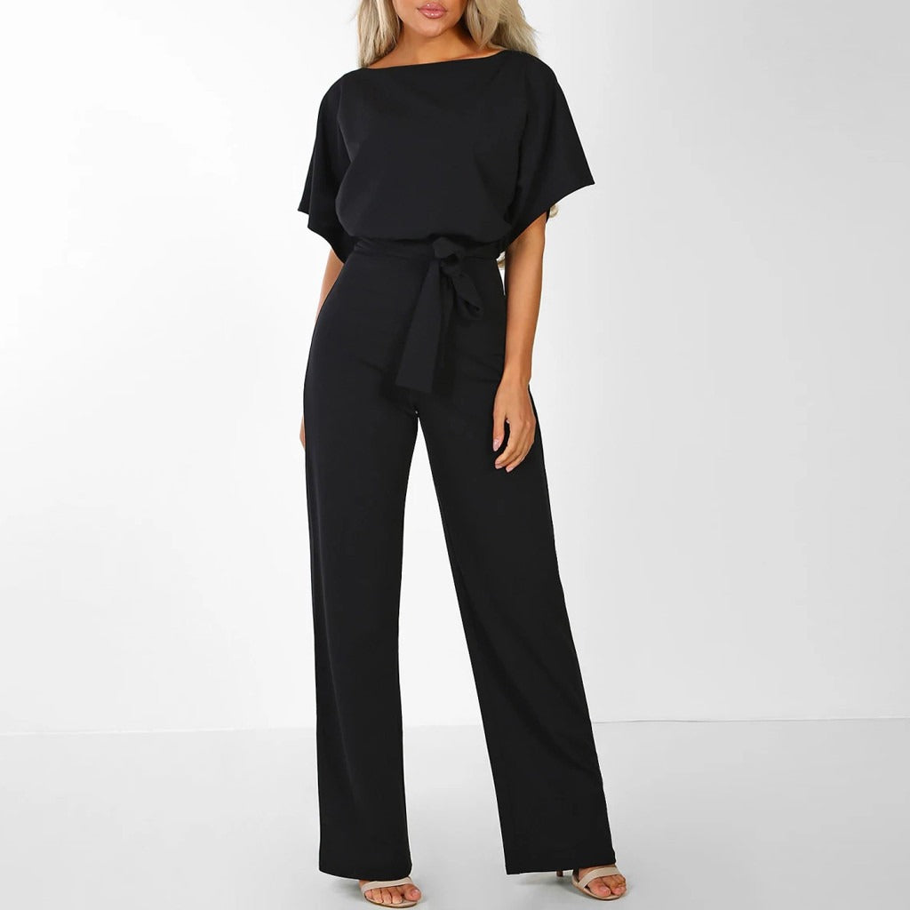 Lacy Jumpsuit Dames | Wide Leg & Strikceintuur