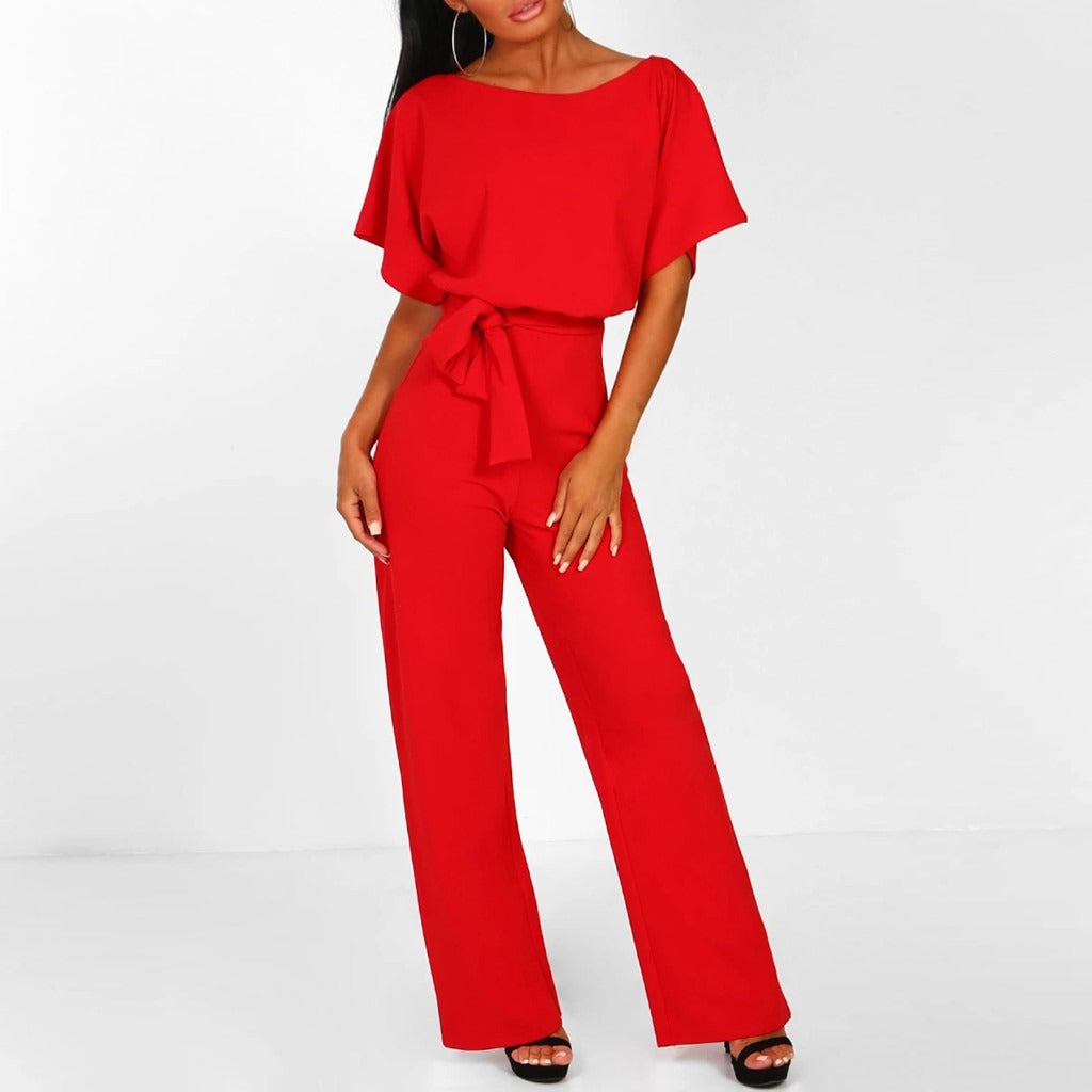 Lacy Jumpsuit Dames | Wide Leg & Strikceintuur