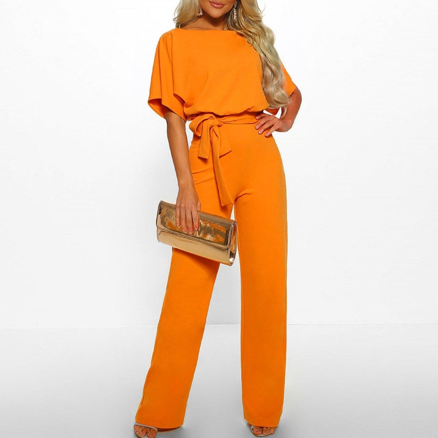 Lacy Jumpsuit Dames | Wide Leg & Strikceintuur