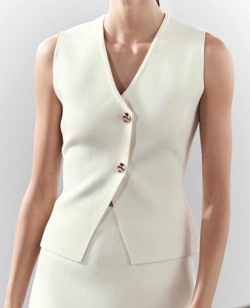 Fleur - Mouwloze Gilet Top