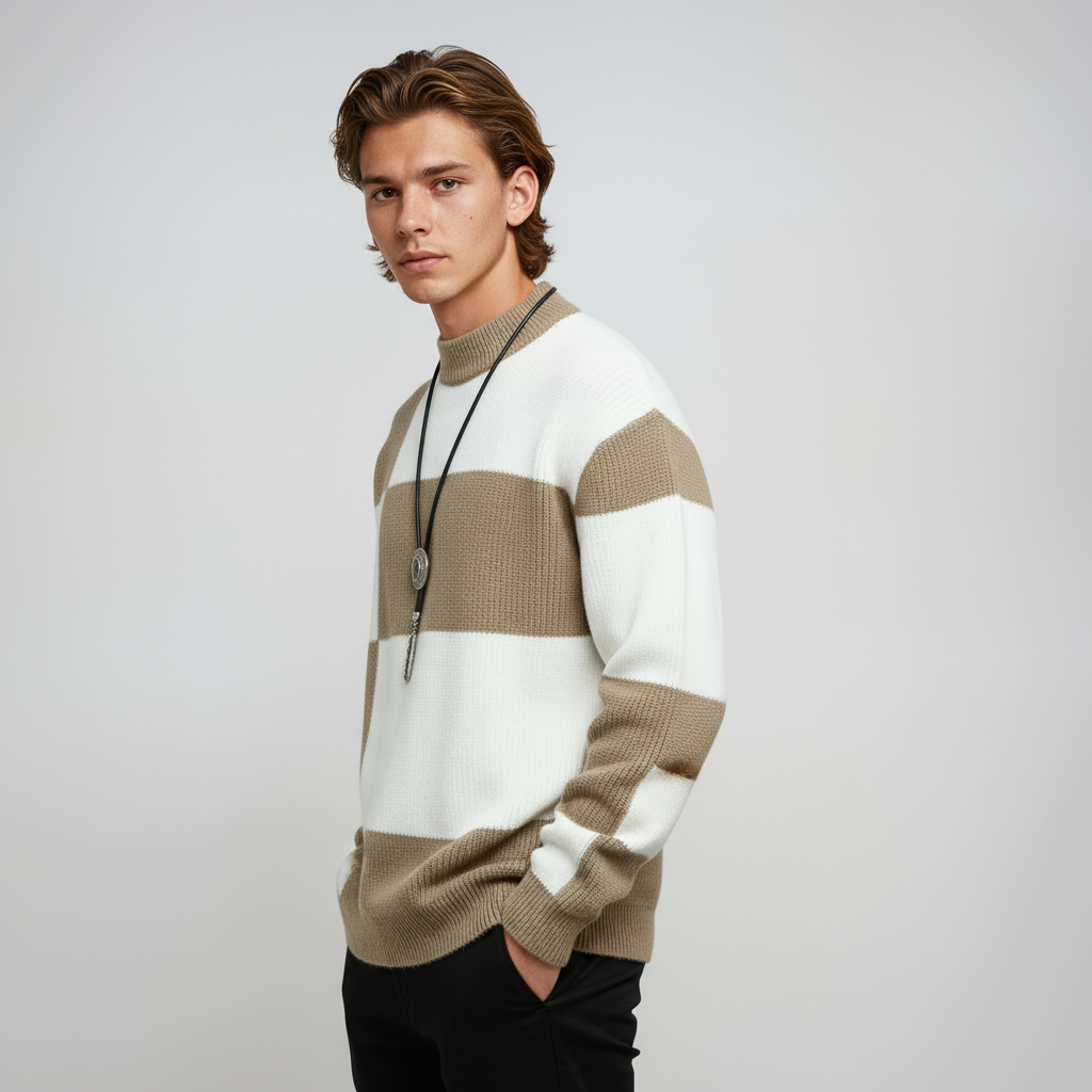 Milan Heren Trui | Blokpatroon