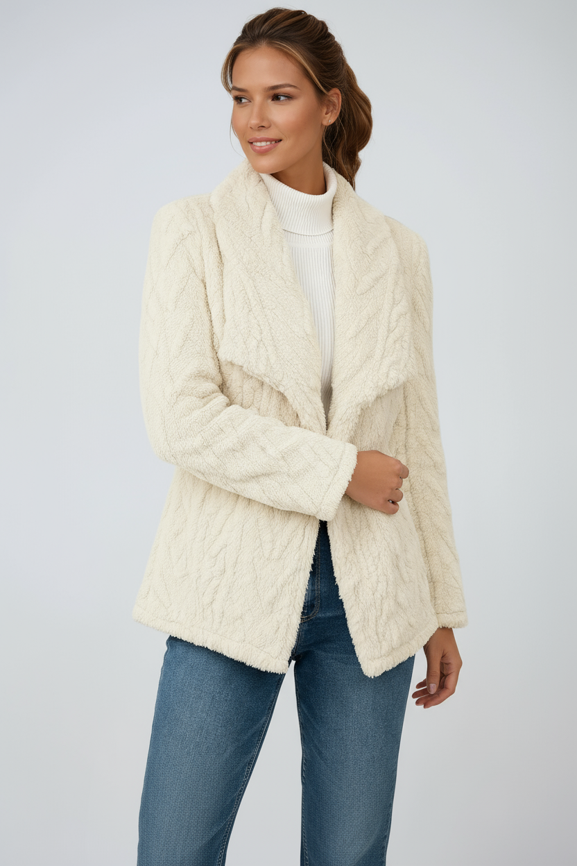 Teddy Jas Dames | Faux Fur & Open Voorzijde