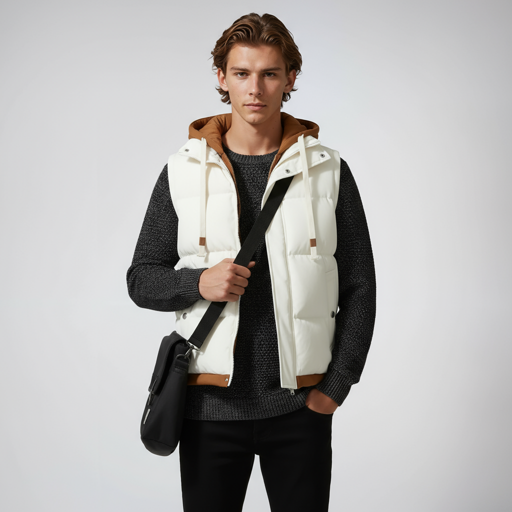 Liam | Heren Puffer Bodywarmer & Capuchon