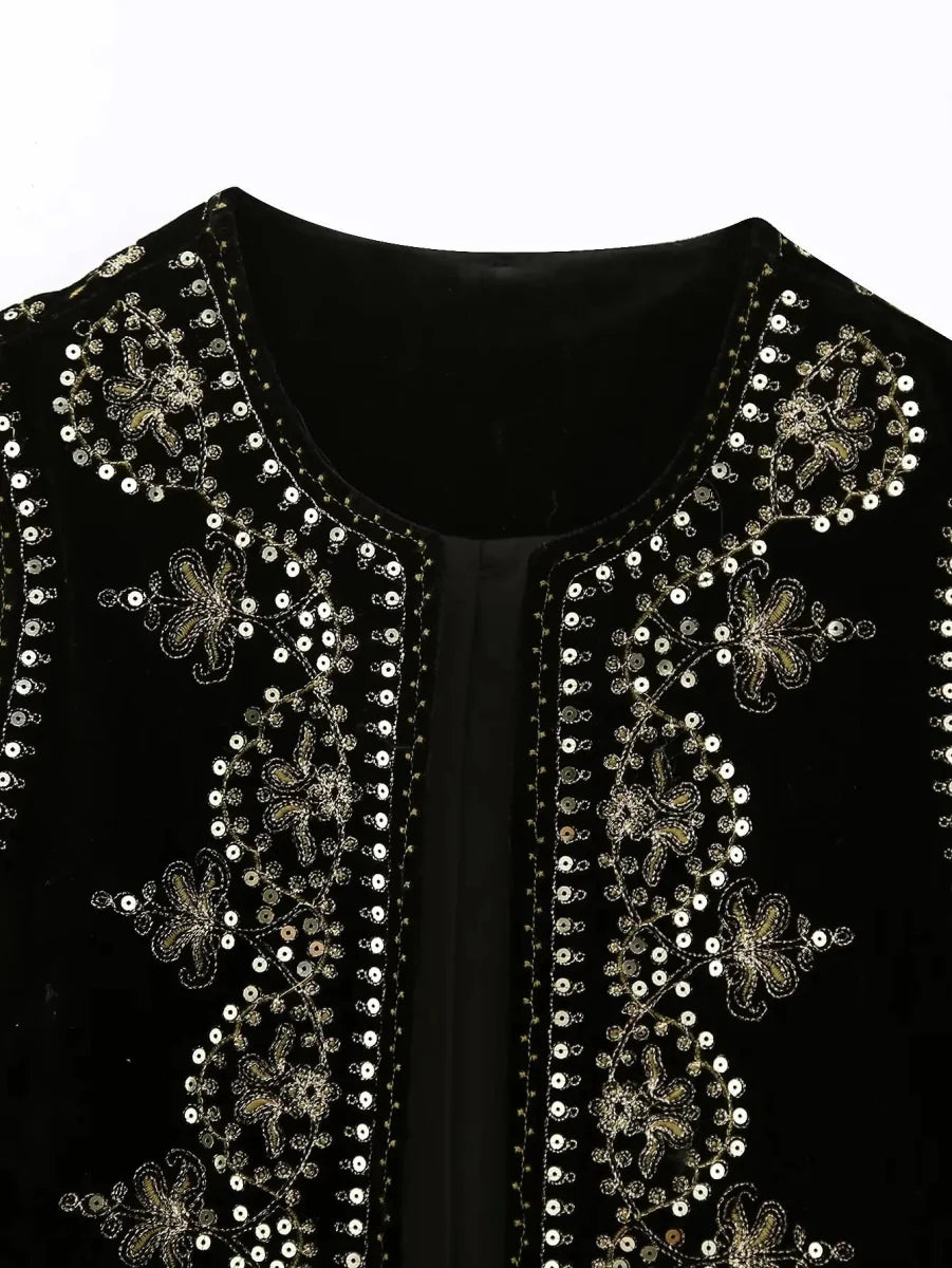 Livaine | Uniek Geborduurd Vest - Tijdloze Luxe