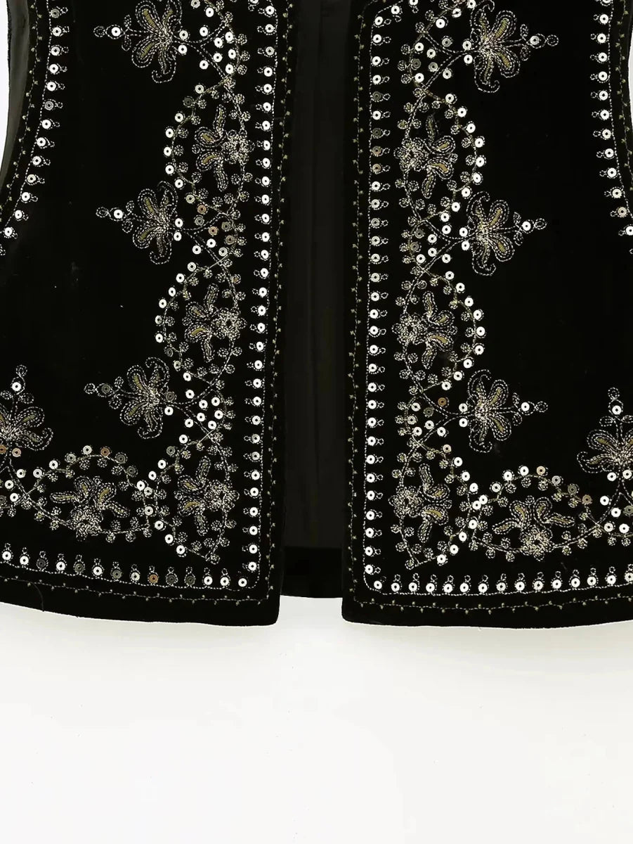 Livaine | Uniek Geborduurd Vest - Tijdloze Luxe