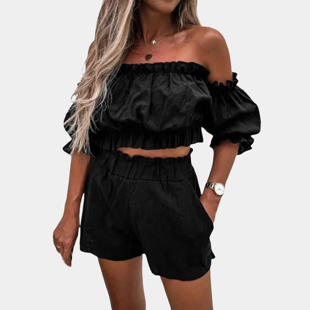 Mila - Elegante Short en Tops Set voor Dames