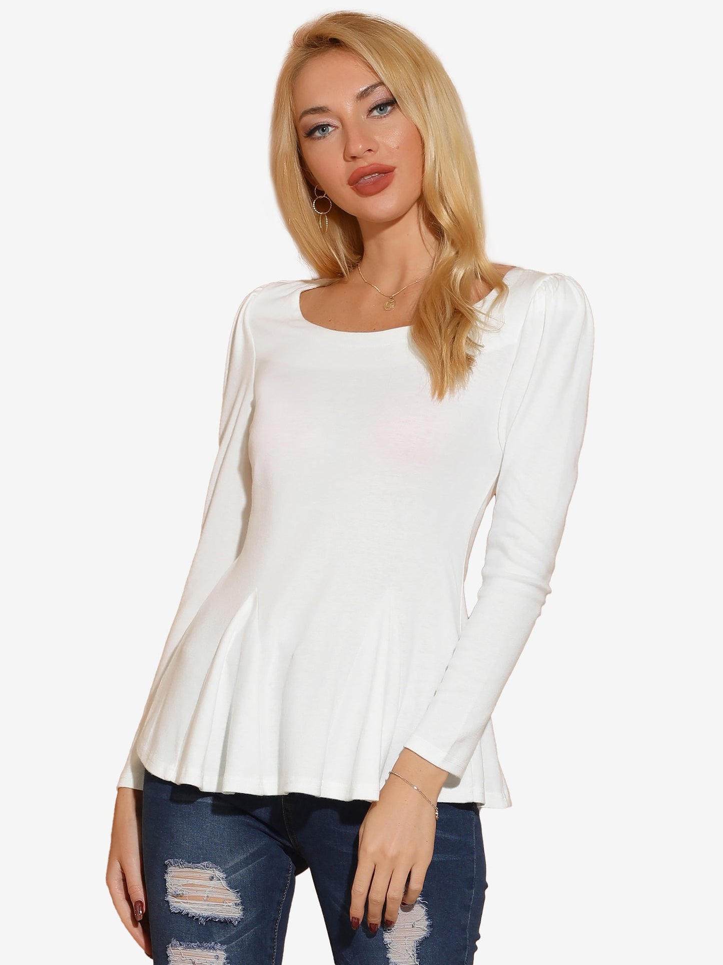 Mila Shirt Dames | Lange Mouwen & Ronde Hals