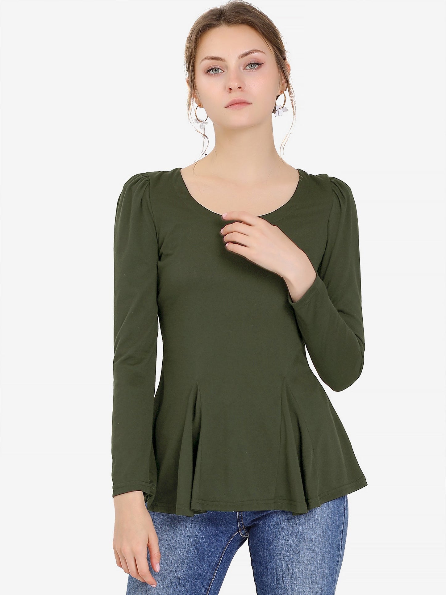 Mila Shirt Dames | Lange Mouwen & Ronde Hals