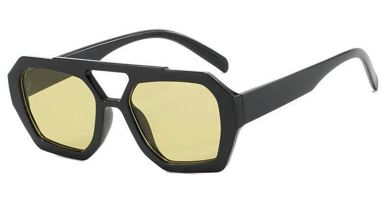 Statement Octagon Zonnebril – Fashion & Edge