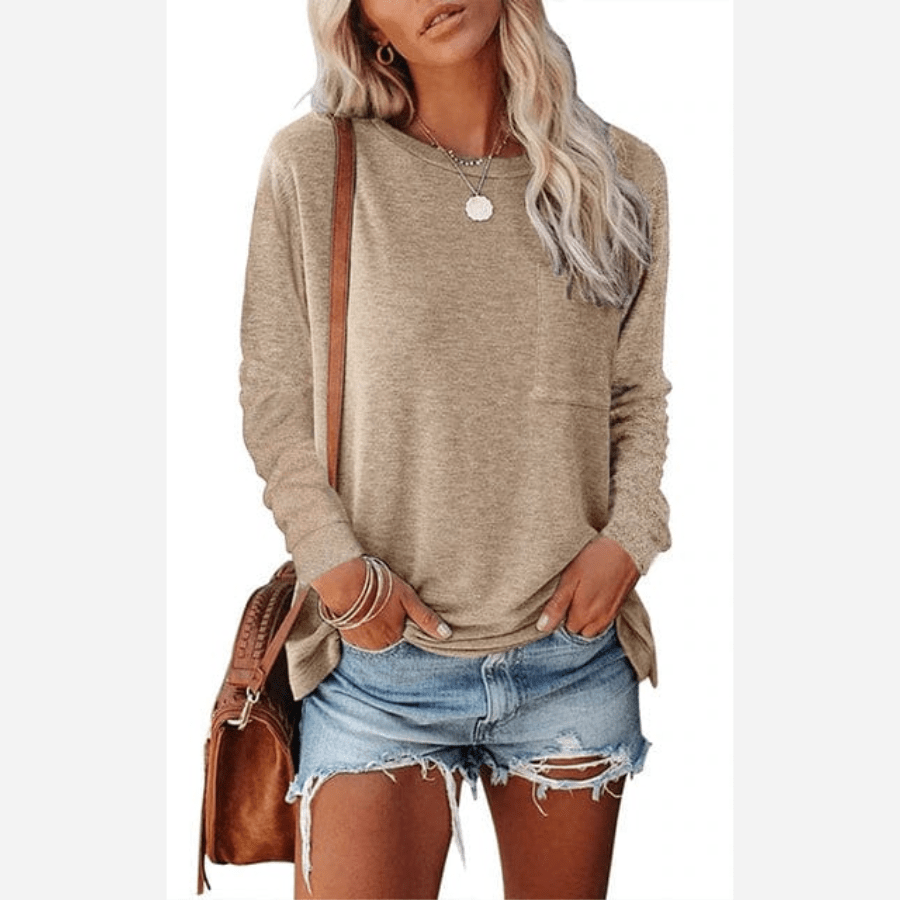 Shirt Dames | Lange Mouw & Borstzak