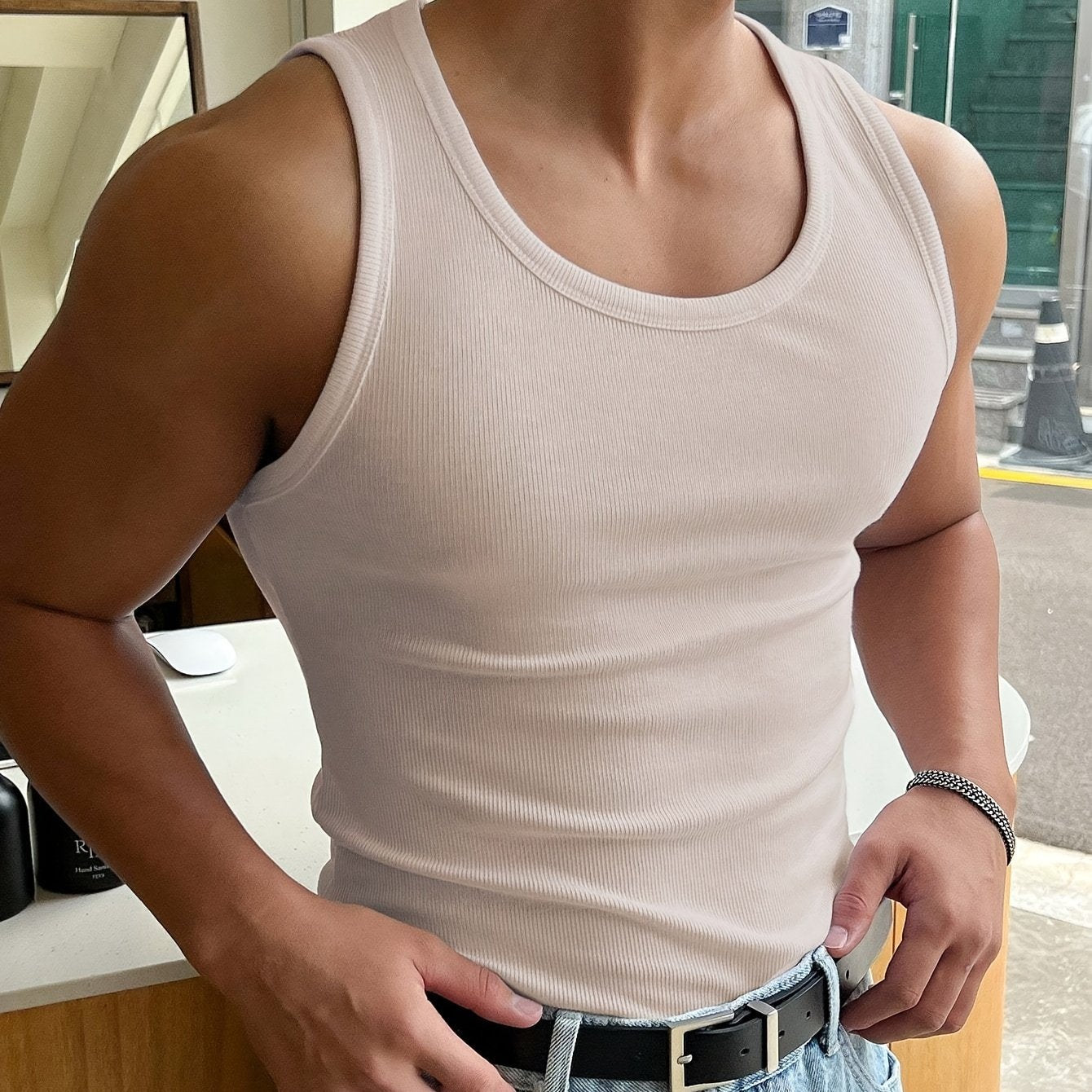 Basic Ribbed Tanktop – Licht & Comfortabel