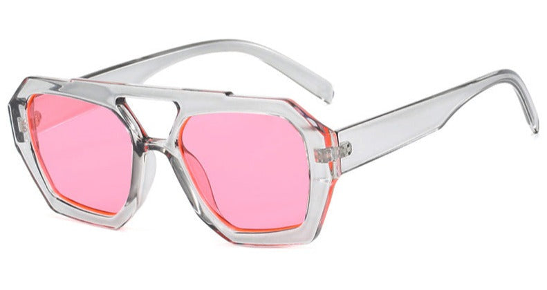 Statement Octagon Zonnebril – Fashion & Edge